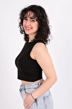 Busem S0015597 Kadın Kolsuz Crop Atlet Ss