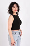 Busem S0015597 Kadın Kolsuz Crop Atlet Ss