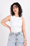 Busem S0015597 Kadın Kolsuz Crop Atlet Ss