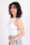 Busem S0015597 Kadın Kolsuz Crop Atlet Ss