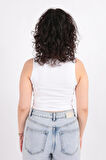 Busem S0015597 Kadın Kolsuz Crop Atlet Ss