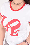 Busem S0016027 Kadın Love Baskılı T-Shirt