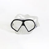 Apnea Corsica Maske Şnorkel Set Şeffaf/Siyah