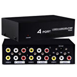 POWERMASTER PM-4831 4 PORT VIDEO AUDIO SPLITTER DAĞITICI