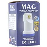 MAG TEKLİ SINGLE LNB ALTIN UÇLU SHARP CHİP 0.1DB
