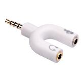 Powermaster 3.5 Mm Stereo Erkek to Kulaklık + Hoparlör Dişi Çoklayıcı Jack Hoparlör Mikrofon Girişi Ayırıcı