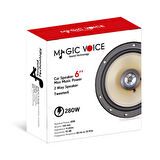 MAGICVOICE MV-399 280W 16 CM 6 ÇİFT YOLLU TWEETERLI TEKLİ OTO HOPARLÖR (YEDEK HOPARLÖR)