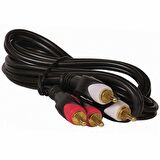 POWERMASTER 2 RCA + 2 RCA 1.5 METRE 1.KALİTE GOLD KABLO