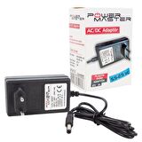 POWERMASTER PM-12667 12 VOLT - 3 AMPER PLASTİK KASA PRİZ TİPİ ADAPTÖR 5.5*2.5 UÇ