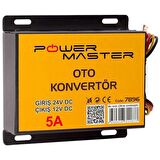 Powermaster 5Amper 24V-12V DC Konvertör
