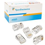 RJ45 CAT5/CAT6 UÇ 8P8C POWERMASTER KUTULU (100LÜK PAKET) KUTULU AMP NETCONNEST