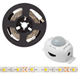 Powermaster Hareket Sensörlü Tek Kişilik Yatak Altı Şerit Led Aydınlatma 1.5 Metre Yatak Altı Mutfak Merdiven