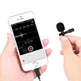 MAGICVOICE JH-041 LIGHTNING GİRİŞLİ KABLOLU YOUTUBER YAKA MİKROFON
