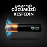 Duracell Optimum 1.5 Volt Alkalin AAA 4’lü İnce Kalem Pil MX2400