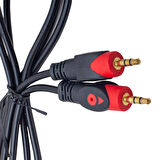 POWERMASTER 3.5 MM ERKEK/ERKEK 1.5 METRE KUTULU STEREO AUX KABLO