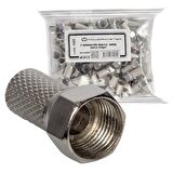 F KONNEKTÖR RG6/U4 18MM GENİŞ 100LÜ POŞET POWERMASTER -
