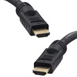 POWERMASTER PLASTİK DÜZ SİYAH 30 METRE GOLD POŞETLİ HDMI KABLO
