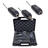 MAGICVOICE MV-19596  UHF ENSTRÜMAN TİP KABLOSUZ MİKROFON ÜÇLÜ SET(KÜRSÜ-YAKA MİK Lİ)XRL Lİ