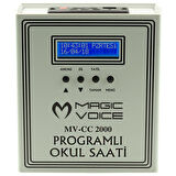 Magicvoice 6 Melodili USB Duvar Tipi Programlı Akıllı Dijital Okul Saati 24 Ders Programlanabilir