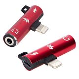 POWERMASTER IPHONE ŞARJ VE 3.5 KULAKLIK ÇEVİRİCİ ADAPTÖR JACK