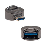 POWERMASTER TYPE-C TO USB OTG ÇEVİRİCİ (ALTI OVAL)