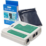 Powermaster RJ45 RJ11 Kablo Test Aleti İnternet Telefon Ethernet Kablosu Test Cihazı 
