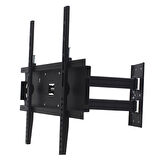 Powermaster 22-55 İnç Çift Kollu Kilitli Hareketli Duvar Askı Aparatı 55-140 Ekran Arası Uyumlu 40 Kg Taşır