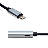 POWERMASTER PM-3833 LIGHTNING ŞARJ VE 3.5 MM KULAKLIK ÇEVİRİCİ KABLO ADAPTÖR