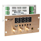 Magicvoice MV-170 USB Bluetooth Mikrofon Girişli 4x25W Müzik Kontrol Cihazı Sıva Altı