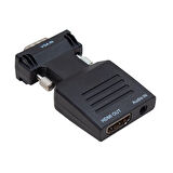 POWERMASTER PM-4276 AUDIO ÇIKIŞLI VGA TO HDMI ÇEVİRİCİ ADAPTÖR 1080HD