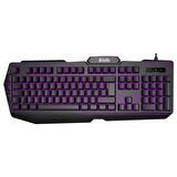 Hello HL-4618 4 Makro Tuşlu 3 Renk Işıklı Kablolu Gaming Oyuncu Klavye
