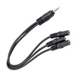 POWERMASTER PM-4871 KULAKLIK MİKROFON ÇOKLAYICI 3 PORT 3.5 MM SPLITTER ÇEVİRİCİ DÖNÜŞTÜRÜCÜ ADAPTÖR