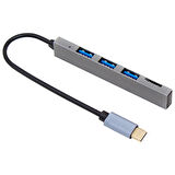 Powermaster PM-6493 Type-C Hub 3x USB 3.0 Sd-Tf- Hafıza Kart Okuyucu Dock Station (Macbook PC PlayStation Xbox)
