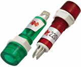 SİNYAL LED GÖZ LAMBASI XD8-1 220 VOLT YEŞİL - KIRMIZI (IC-225)