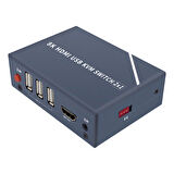 Powermaster PM-11777 8K Hdmi Usb Kvm Switch 2x1 Toplayıcı Çoklayıcı Çoğaltıcı