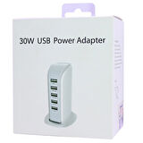 Ayt Powermaster 5 Kanal USB Güç İstasyonu Masa Üstü Powerbank Taşınabilir Şarj Cihazı
