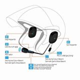 POWERMASTER PM-14283 BLUETOOTHLU ŞARJLI KASK İÇİ MOTOSİKLET HOPARLÖR VE MİKROFON SETİ