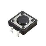 Powermaster IC-202 12x12x3.5 Mm 4 Pinli Tact Switch Yuvarlak Buton (20 Adet)