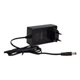 WEKO 12 VOLT - 1 AMPER 5.5*2.5 UÇLU YERLİ ÜRETİM PLASTİK GENİŞ IŞIKLI KASA PRİZ TİPİ ADAPTÖR