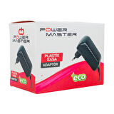 Powermaster 18 Volt 1 Amper Plastik Kasa Priz Tip Adaptör 3.5x1.35 Uç 18V 1A