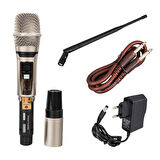 MAGICVOICE MV-21633 2 EL TİPİ MİKROFONLU 100+100 KANAL ANTENLİ UHF-PLL KABLOSUZ TELSİZ MİKROFON