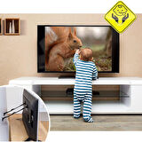 Powermaster PWR-22080 Lcd Led Tv Güvenlik Kemeri Unite Askı Aparatı Televizyon Sabitleyici Deprem Sabitleyici