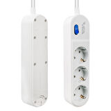 Vea VE-VEGA103 Akım Korumalı Grup Priz 1.5 Metre 3 lü Anahtarlı 3500 Watt 16 Amper Uzatma Kablosu Isıya Dayanıklı