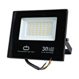 POWERMASTER PM-22585 30 WATT - 220 VOLT 6500K IP66 150* IŞIK AÇISI SİYAH SLİM KASA LED PROJEKTÖR