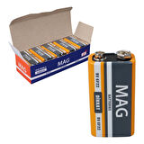 Mag Batteries MG-9 Çinko Karbon 9 Volt Pil (10'Lu Paket)