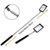 Ayt Powermaster PM-26176 Teleskopik Uzayan Katlanır Işıklı Ayna 90 CM Uzama Boyu