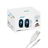 Magicvoice MV-24835 2X3 Watt 1+1 USB Mini Hoparlör