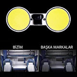 Ayt Powermaster PM-26415 Cob Led Araç Oto Tavan Bagaj Aydınlatma Dc 10-48 Volt 2 Li 200x80mm İç Aydınlatma