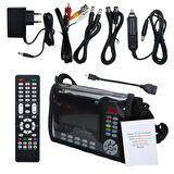 Ayt Magbox MG-258S-T 4.3 İnç Full Hd Lcd Ekranlı Görüntülü Uydu Yön Bulucu Uzaktan Kumandalı Uydu Ayarlama Cihazı