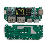 Weko WK-22852 Lityum Pil Powerbank Şarj Modülü Dijital Ekranlı Üç Port 5V-2.4A